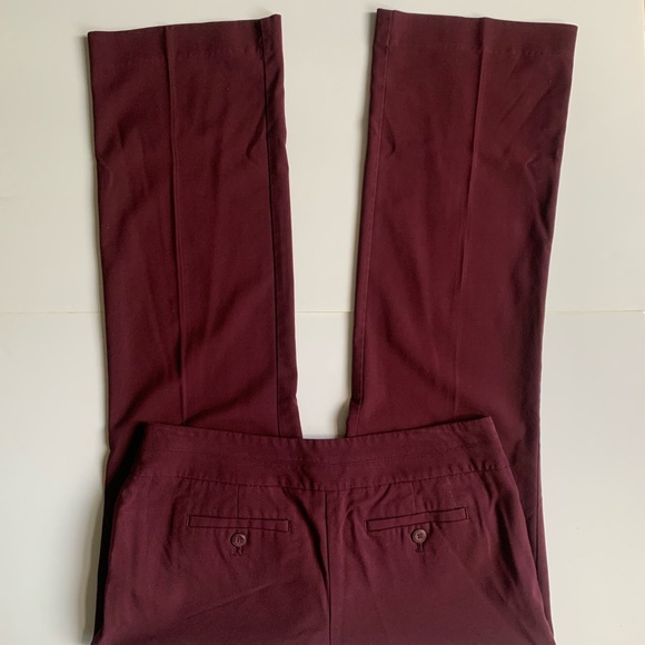 Vintage Ann TAYLOR LOFT burgundy low rise trousers - Picture 5 of 7